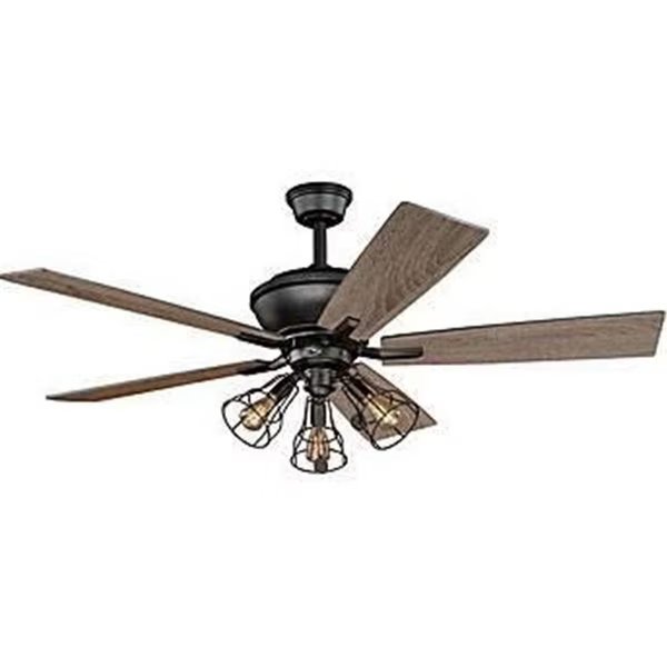 52 in. Clybourn Ceiling Fan, Bronze, Perfecttwinkle, Mfr#: PE2681371
