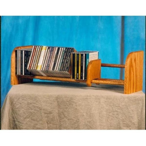 Solid Oak 1 Row Dowel CD Rack, Maxpower, Mfr#: MA19211