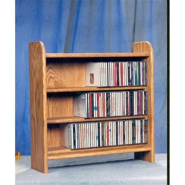 Solid Oak 3 Shelf CD Cabinet, Maxpower, Mfr#: MA142430