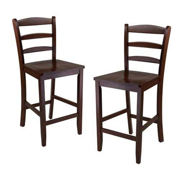 Set of 2  24 in. Counter Ladder Back Stool, Doba-Bnt, Mfr#: SA143171