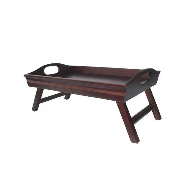 Winsome 94725 Sedona Bed Tray Curved Side Foldable Legs Large Handle- Antique Walnut, Winsome, Mfr#: 94725