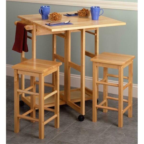 Beech Beechwood Tabledrop Leaf2 Sq Stool2 Drawers, Doba-Bnt, Mfr#: SA143659