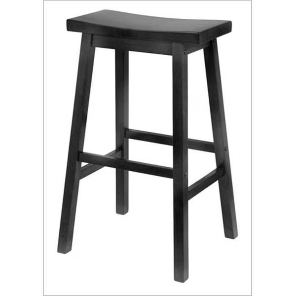Winsome 20089 Saddle Seat 29 Inch Stool - Black, Winsome, Mfr#: 20089