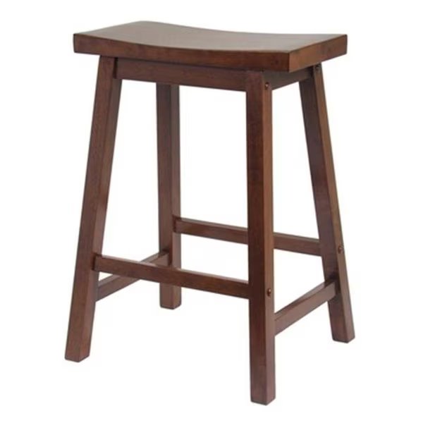 24 Inch Saddle Seat Stool - Walnut, Doba-Bnt, Mfr#: SA143702