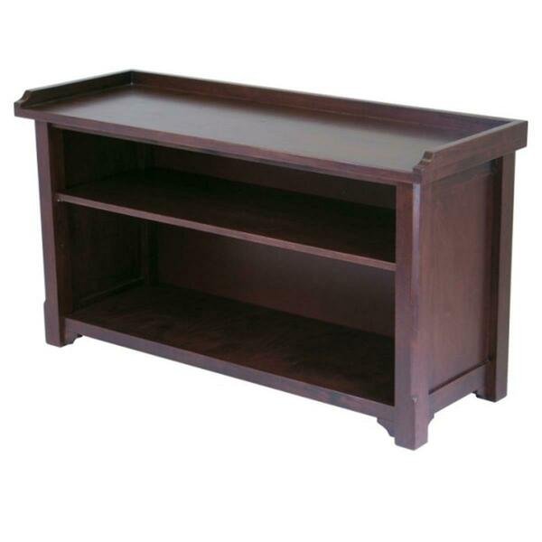 Milan Bench with Storage shelf, Winsome Trading, Mfr#: 94640