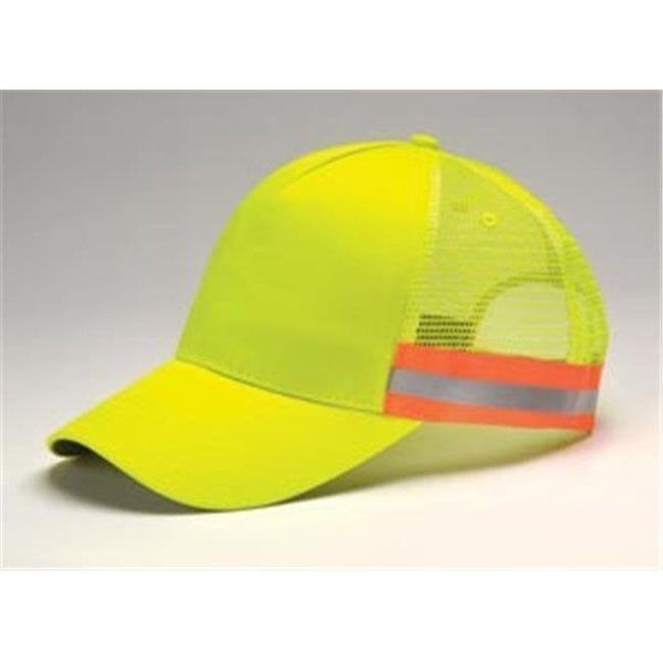 Adams Headwear 00820599192418 TRUCKER REFLECTIVE HAT TR102 YELLOW ONE SIZE FITS ALL, Adams Headwear, Mfr#: 820599192418