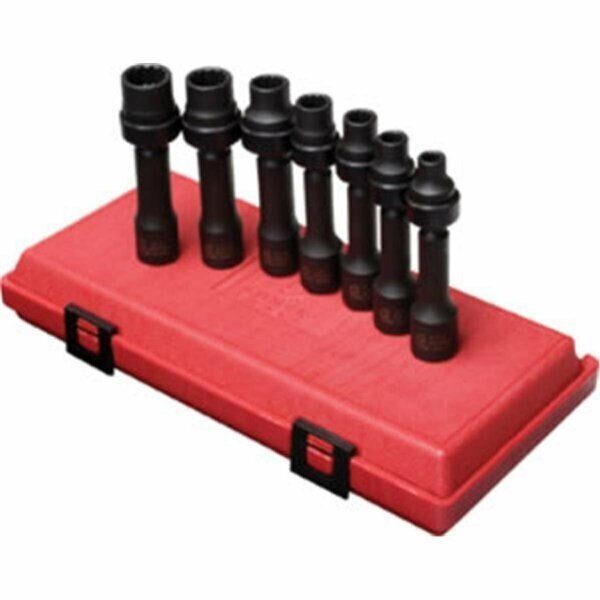 Sunex .5 Dr. Fractional 12 Point Driveline Impact Socket Set- 7 pc, Eat-In, Mfr#: EA144661