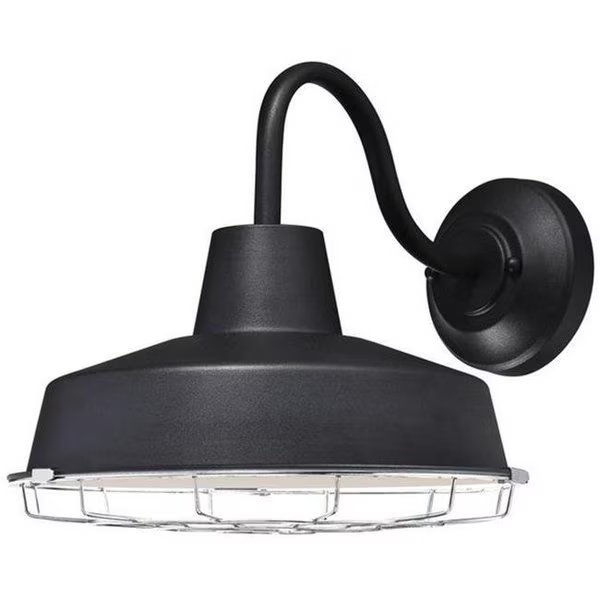 Academy One Light LED Outdoor Wall Lantern; Textured Black, Brightbomb, Mfr#: BR145019