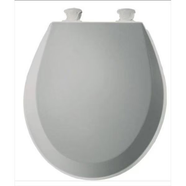 Church Seat 500EC 062 14.375 in.W Lift-Off Round Closed Front Toilet Seat in Ice Grey, Church Seat, Mfr#: 500EC 062