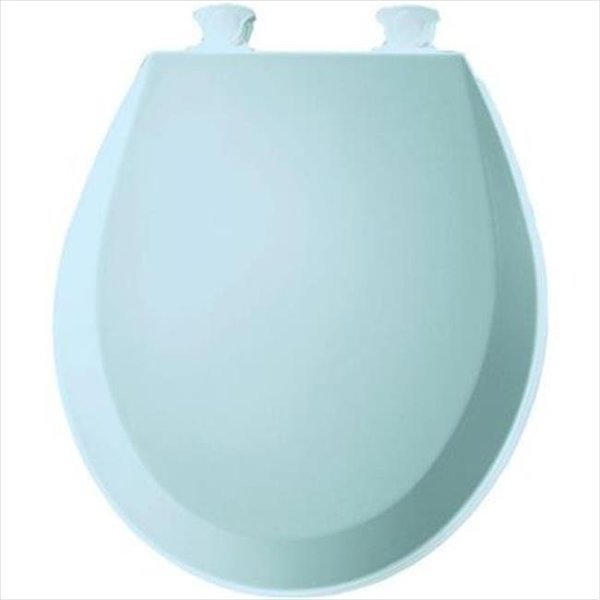 Church Seat 500EC 464 14.375 in.W Lift-Off Round Closed Front Toilet Seat in Dresden Blue, Church Seat, Mfr#: 500EC 464