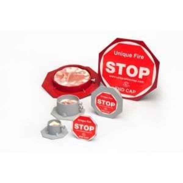 Smooth Endcaps for Empty SF-2 Unique Fire Stop Smooth Sleeve, Unique Fire Stop Products, Mfr#: SEC-2