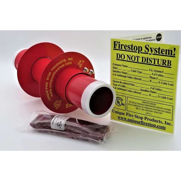Through Pentration Smooth Firestop Sleeve Kit 2 Inch Diameter, Unique Fire Stop Products, Mfr#: SF-2