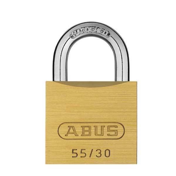 Abus: 55/30 B Solid Brass Padlock KA, Abus, Mfr#: ABS-55066-KA