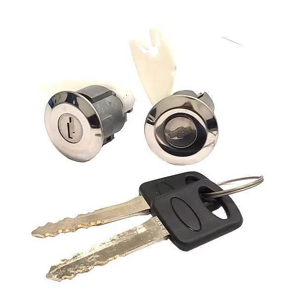 ASP:Ford 10-cut chrome door lock set, Asp, Mfr#: ASP-DP-42-122