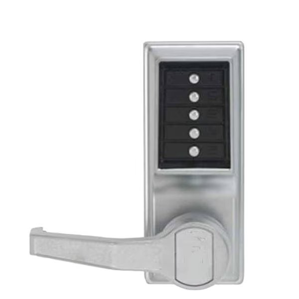 Kaba: Simplex LL1011-26D Pushbutton Lock - LH & LHR Doors Satin Chrome, Kaba, Mfr#: KABA-LL101126D41