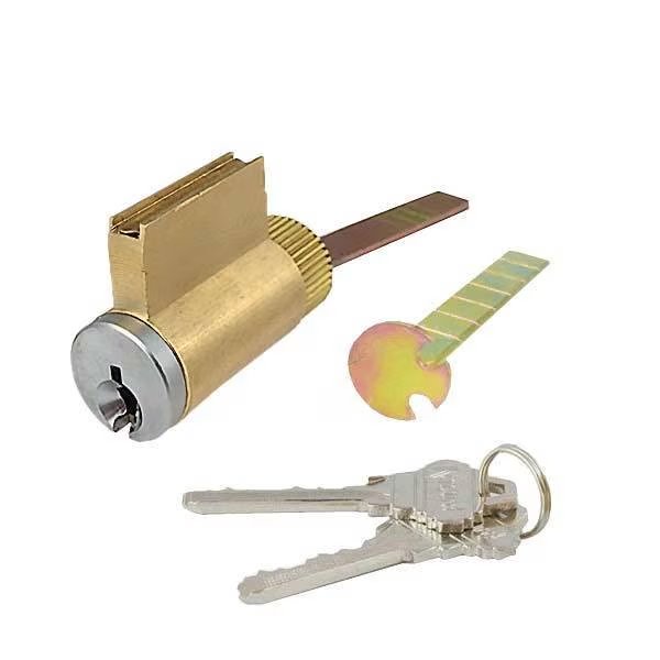 Kenaurd: KIK Cylinder w/ 2 Cuttable Tailpieces - 26D Silver - SC1 Schlage, Kenaurd, Mfr#: KKC02-26D-SC1