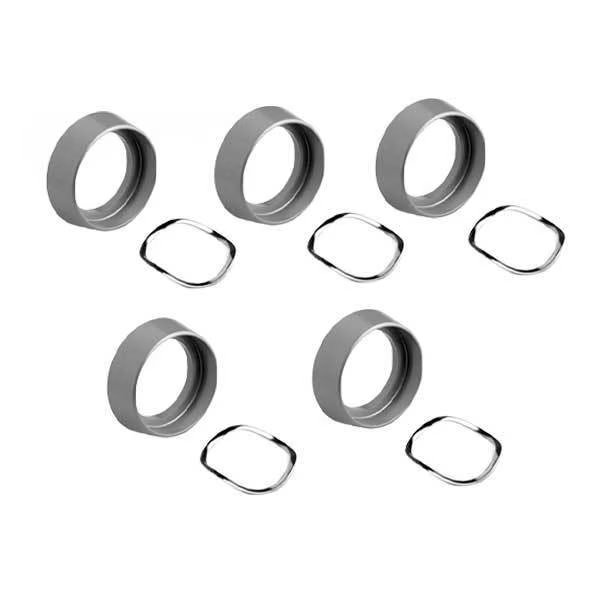 Major: CGA-5 - Free Spinning - Standard Cylinder Guard - Tapered - 1-3/4" x 1/2" - Aluminum, PK 5, Major, Mfr#: MJR-CGA-5
