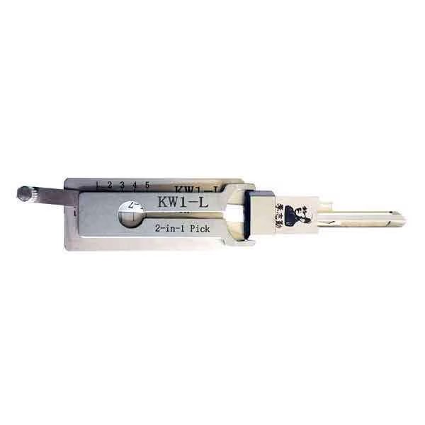 ORIGINAL LISHI:  REVERSE KW1 - 5-Pin Kwikset Keyway Tool, Original Lishi, Mfr#: OLS-KW1-L-AG