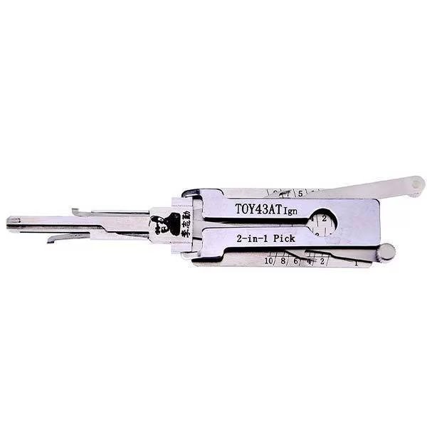 ORIGINAL LISHI: Toyota 10-Cut TOY43AT IGN 2-in-1 Pick/Decoder AG, Original Lishi, Mfr#: OLS-TOY43-AT-IGN-AG