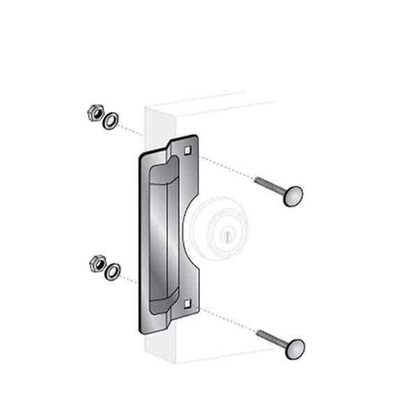 ProLok: Latch Protector- 7" Center Rose, Pro-Lok, Mfr#: PRL-ELP-210-AL