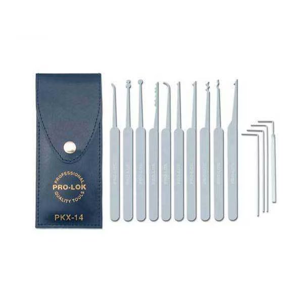ProLok: Pickset 14picks & case, Pro-Lok, Mfr#: PRL-PKX-14