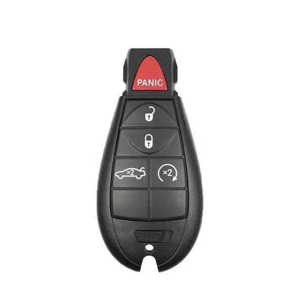 KeylessFactory: 2009-2014 Dodge Chrysler / 5-Button Keyless Go Fobik (Trunk) / IYZ-C01C, Keyless Factory, Mfr#: RSK-CDJ-KGF-9