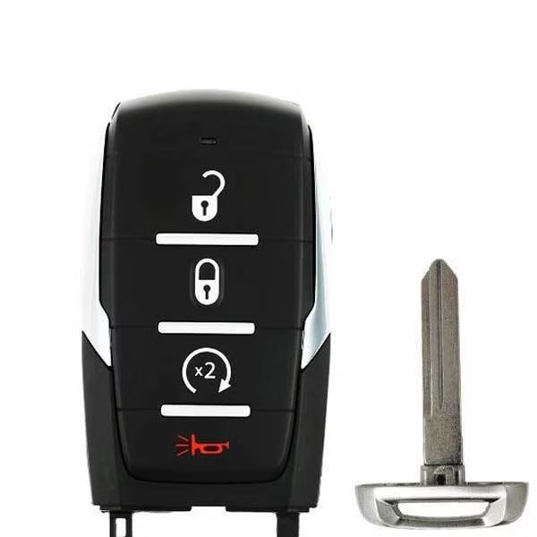 KeylessFactory: 2019-2020 Dodge Ram 1500 Pickup / 4-Button Smart Key / OHT-4882056, Keyless Factory, Mfr#: RSK-DDG-1504
