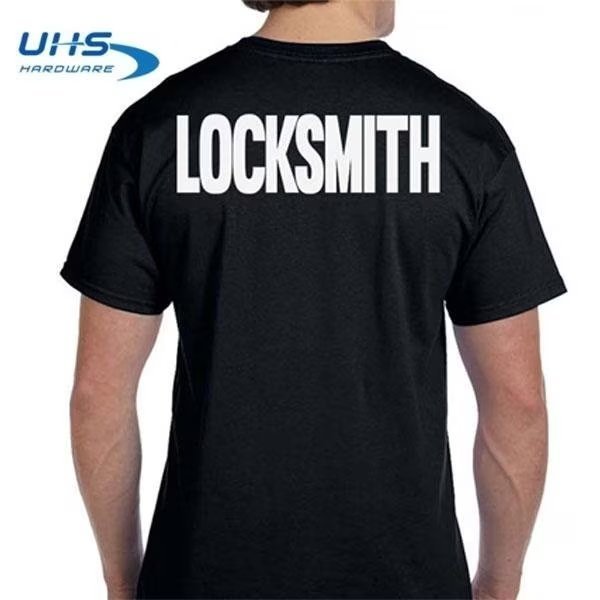 UHS Service:T-Shirt For Locksmith - Black-Large, Uhs Hardware, Mfr#: TS-BLACK-L