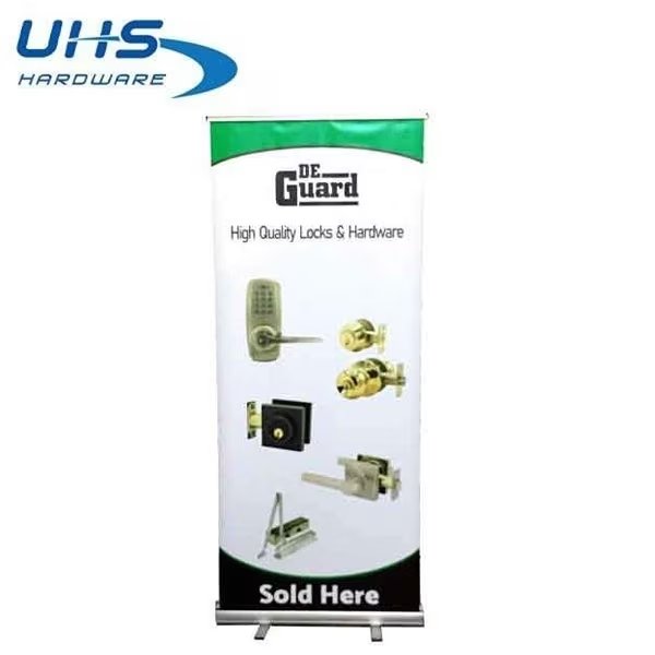 UHSPromotional Roll Up Banner - #3 Style - DeGuard Door Locks, Uhs Hardware, Mfr#: UHS-BNR003