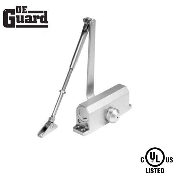 Hydraulic Door Closer With P.A Bracket Grade1- Satin Nickel (2), Deguard, Mfr#: DDC1002-SN