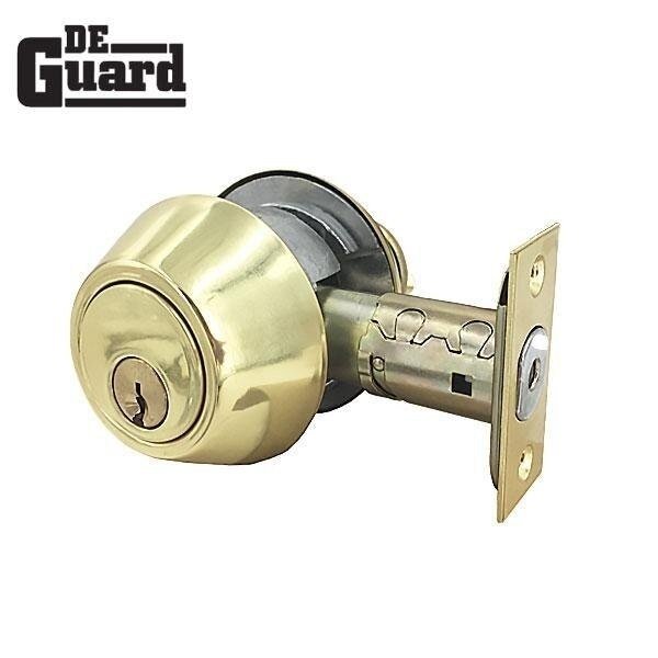 Double Cylinder Deadbolt Grade 2 - Gold - Schlage (US3), Deguard, Mfr#: DG2DB02-US3-SC