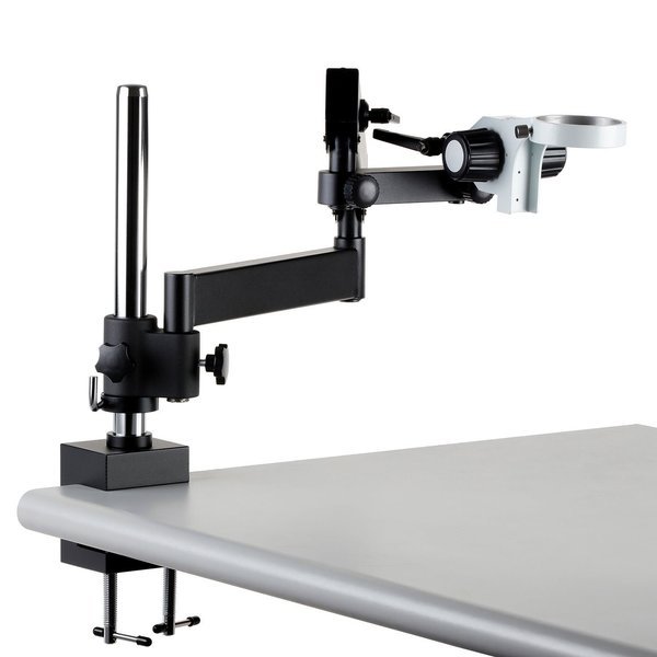 Articulating Stand with Post Clamp and 84mm diameter Focusing Rack for Stereo Microscopes, Amscope, Mfr#: APC-84