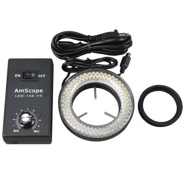 144-LED Microscope Ring Light with Adapter, Amscope, Mfr#: LED-144