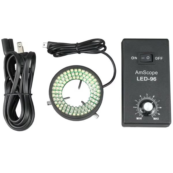 96 LED Ring Light For Single Zoom Microscopes, Amscope, Mfr#: LED-96S