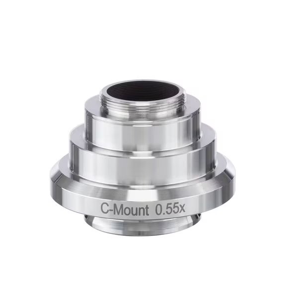 0.55X Stainless Steel C-mount Camera Adapter for Leica Microscopes, Amscope, Mfr#: AD-C05-LC