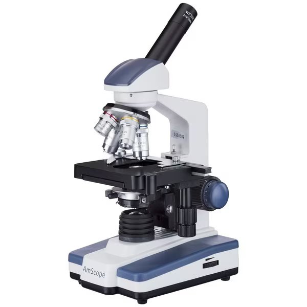 40X-2500X LED Monocular Compound Microscope With 3D Stage, Amscope, Mfr#: M620C