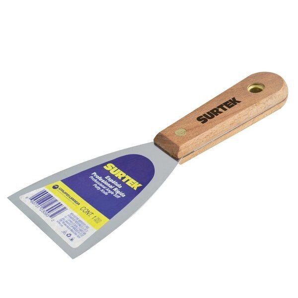 Rigid Spatula Wooden Handle 1, Surtek, Mfr#: 123081
