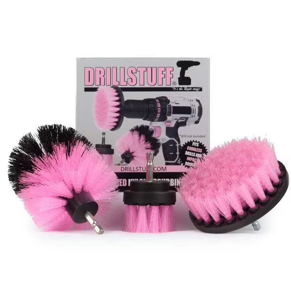 Cleaning Supplies - Bathroom Accessories - Drill Brush - Shower, Drillstuff, Mfr#: I-S-42O-QC-DS