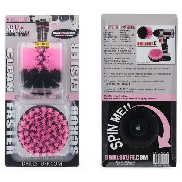 Cleaning Supplies - Drill Brush - Grout Cleaner - Shower Cleaner, Drillstuff, Mfr#: I-S-4O-QC-DS