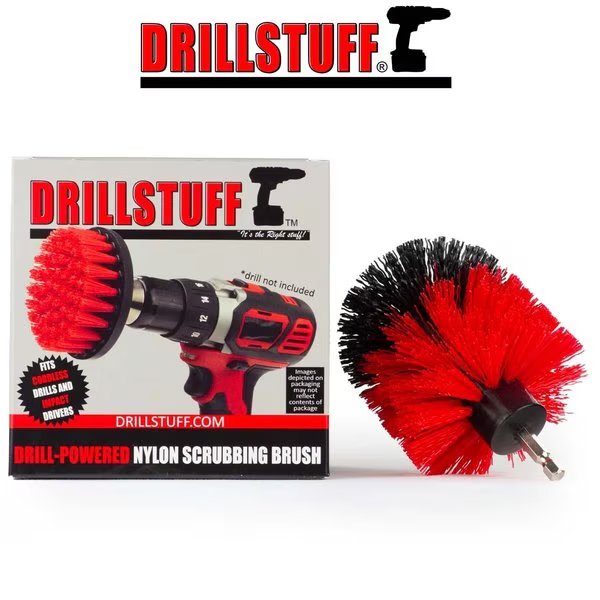 Outdoor - Cleaning Supplies - Drill Brush - Garden - Patio - Deck, Drillstuff, Mfr#: R-O-QC-DS