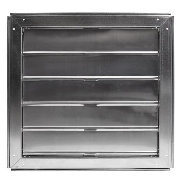 18 In. Automatic Metal Shutter for Gable Mount Power Attic Ventilators, Maxx Air, Mfr#: CX2121AM