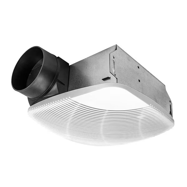 Ceiling, Wall Bathroom Fan, Ventilation Fan, Exhaust Fan, 70 cfm, 4 in. Duct Dia., 120 V, No, Maxx Air, Mfr#: NX704