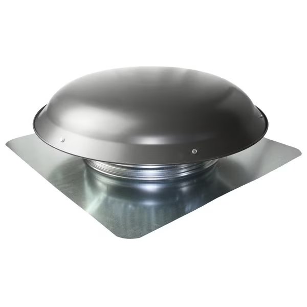 VX25 Series Large Capacity Round Static Vent in Weathered Gray, Maxx Air, Mfr#: VX25GREYUPS