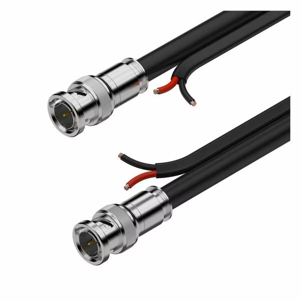 1080P FHD 200ft 75-ohm Premade Shielded SDI with DC Siamese Cable, Bzbgear, Mfr#: BG-CAB-SDIS200
