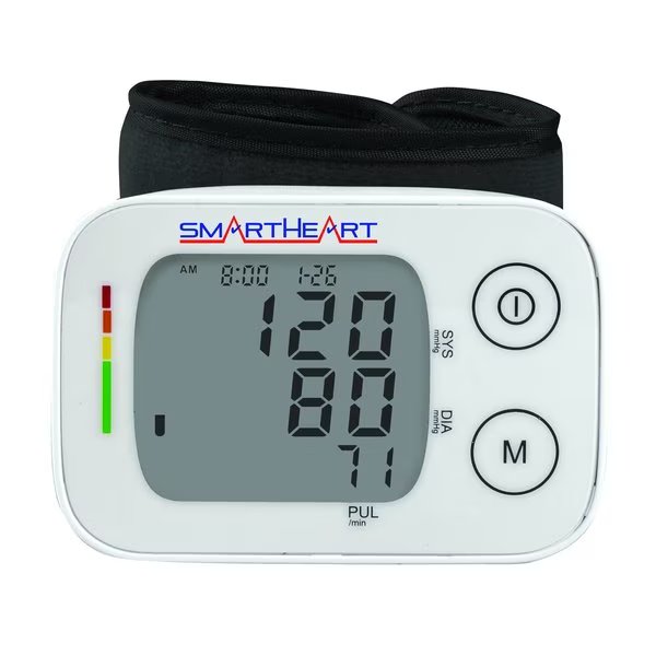 Automatic Wrist Digital Blood Pressure Monitor (2-Person memory, 60 ea.), Smartheart, Mfr#: 01-541