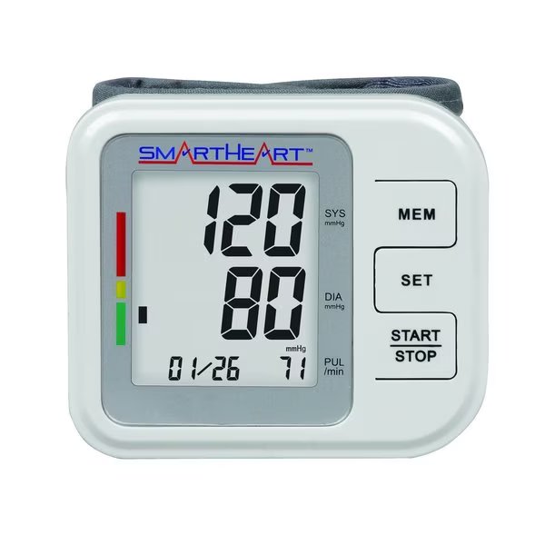 Automatic Digital Wrist Blood Pressure Monitor, Smartheart, Mfr#: 01-556