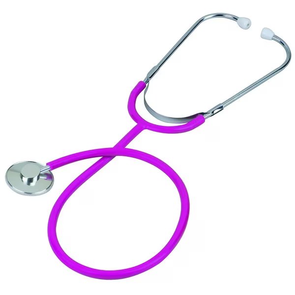 Prism Aluminum Single Head Nurse Stethoscope, Magenta, Boxed, Veridian Healthcare, Mfr#: 05-12308