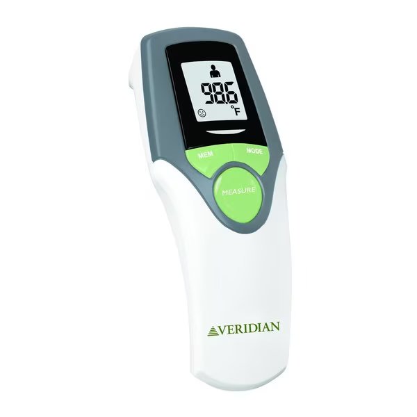Touch-Free Infrared Forehead Thermometer, Veridian Healthcare, Mfr#: 09-348