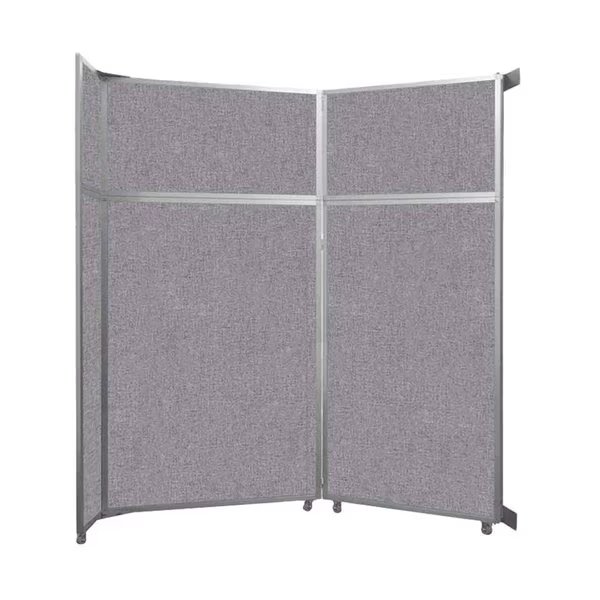 Operable Wall Folding Room Divider 7'11" x 8'5-1/4" Cloud Gray Fabric, Versare, Mfr#: 1070208