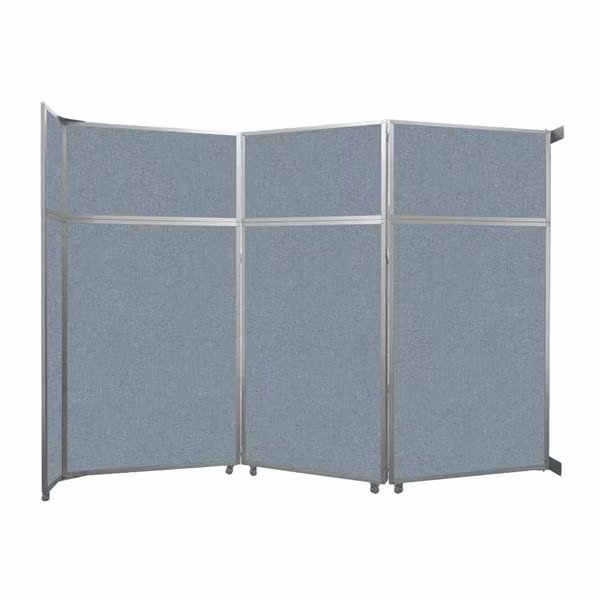 Operable Wall Folding Room Divider 11'9" x 8'5-1/4" Powder Blue Fabric, Versare, Mfr#: 1070304